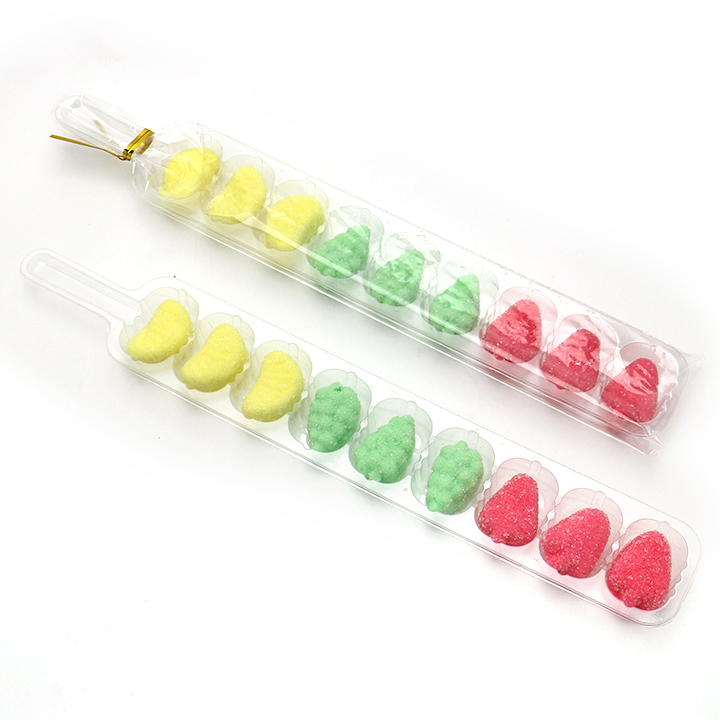 Cartoon 3D fruit shaped traffic light marshmallow pop CH-M215