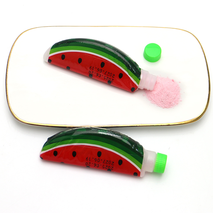 4 types of Sour fruit powder candy in sliced fruit bottle CH-N750