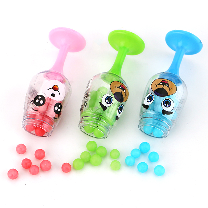 Colorful Fruit Pearl Hard Candy in Hat Dog Cup CH-N751