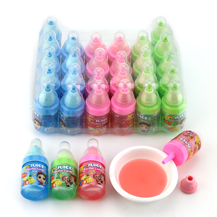2-in-1 Fruit Juice Jam Liquid Candy with Pacifier Shaped Pressed Tablet Candy CH-N752