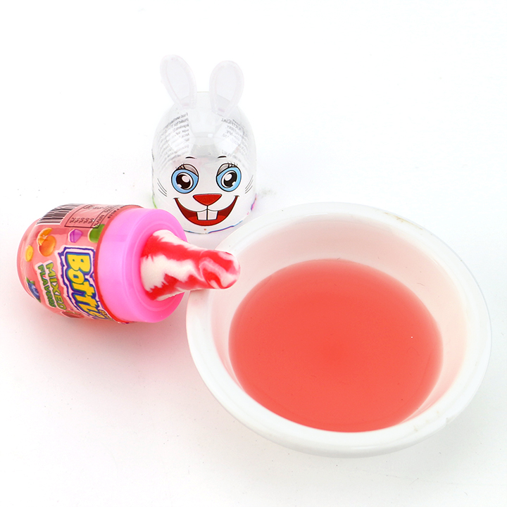 2-in-1 Rabbit nipple lollipop candy with fruit jam liquid candy CH-N753