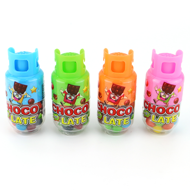 2 in 1 Mini Gas bottle chocolate beans with sour powder candy CH-N756