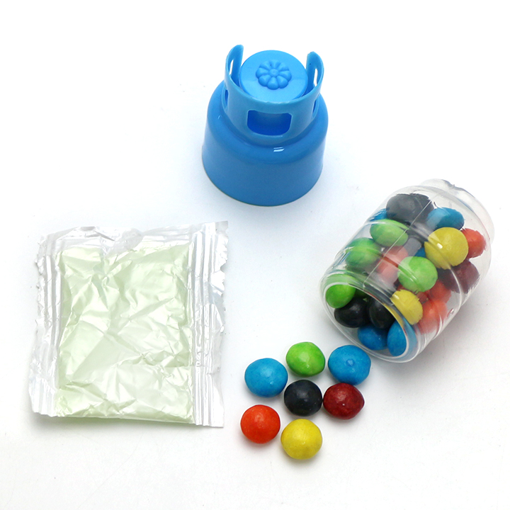 2 in 1 Mini Gas bottle chocolate beans with sour powder candy CH-N756