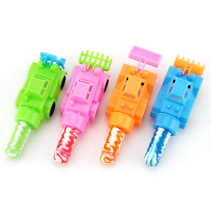 Mini Engineering vehicle bulldozer toy candy with nipple lollipop CH-T1402