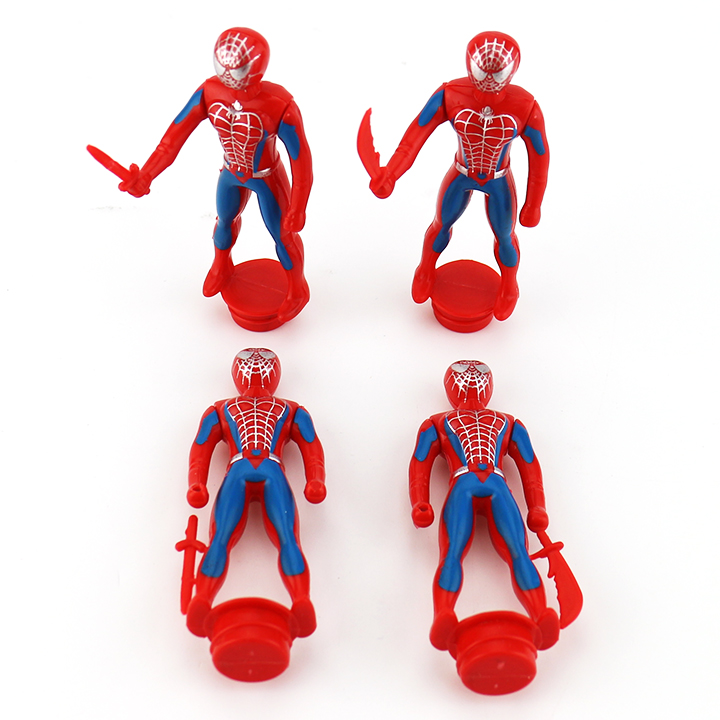Mini plastic Spiderman toy candy with nipple pop lollipop CH-T1405