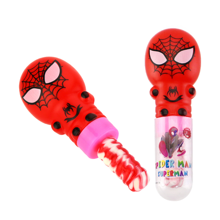 Cartoon Spiderman toy candy with nipple pop lollipop CH-T1406