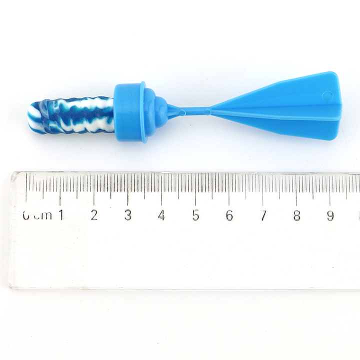 Boxed Mini plastic flying dart shaped toy candy with nipple lollipop CH-T1408