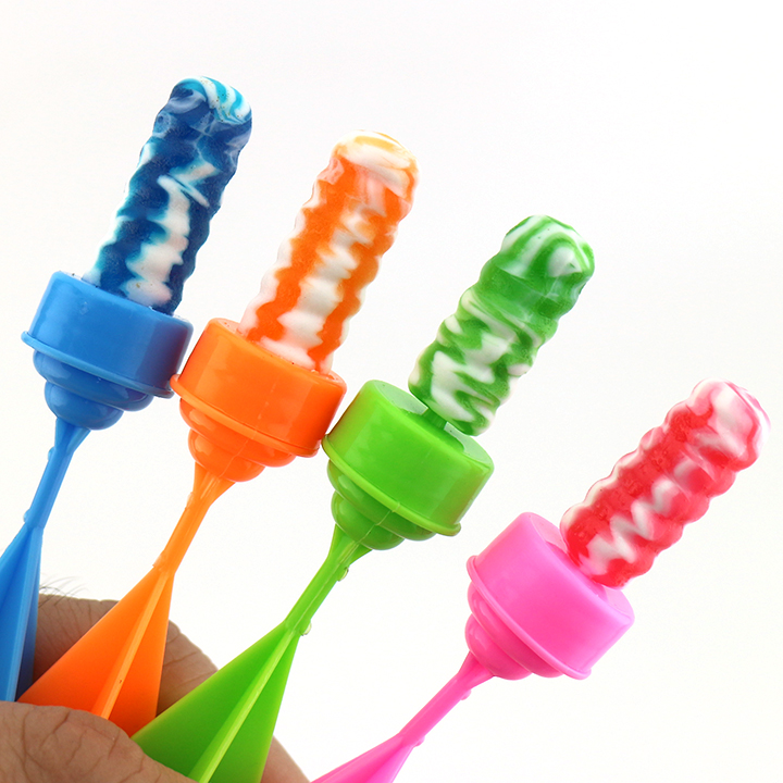 Boxed Mini plastic flying dart shaped toy candy with nipple lollipop CH-T1408