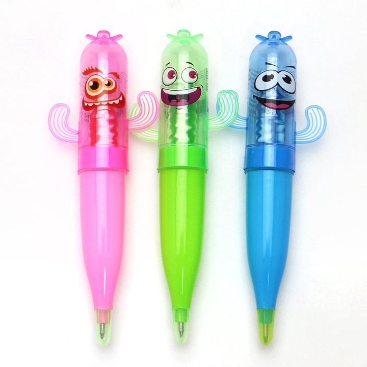 Cartoon Cactus pen toy candy with nipple pop lollipop CH-T1409