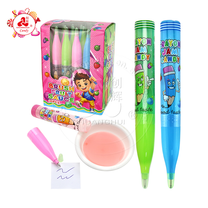 Cartoon Pencil toy candy with sour jam liquid candy CH-T1411