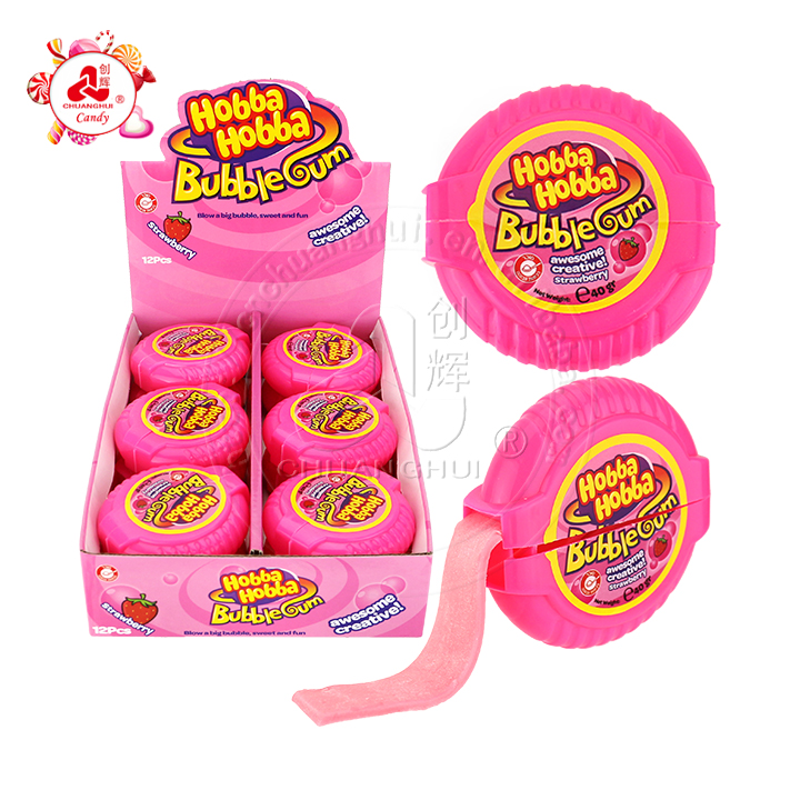 40g Hubba Hubba Gum High-quality Big Size Chewing Bubble Gum Roll CH-E344