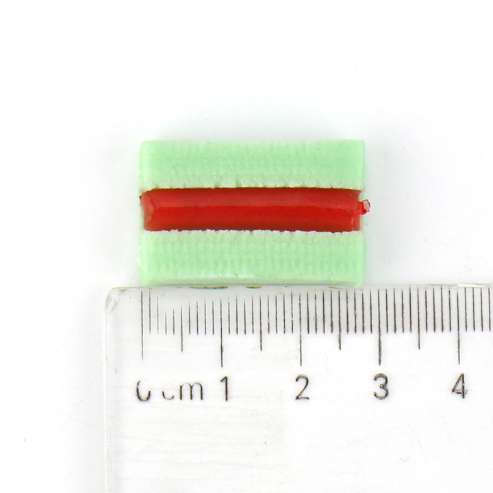 Football watermelon flavored chewing bubble gum with fruit jelly Filled in Box CH-E346