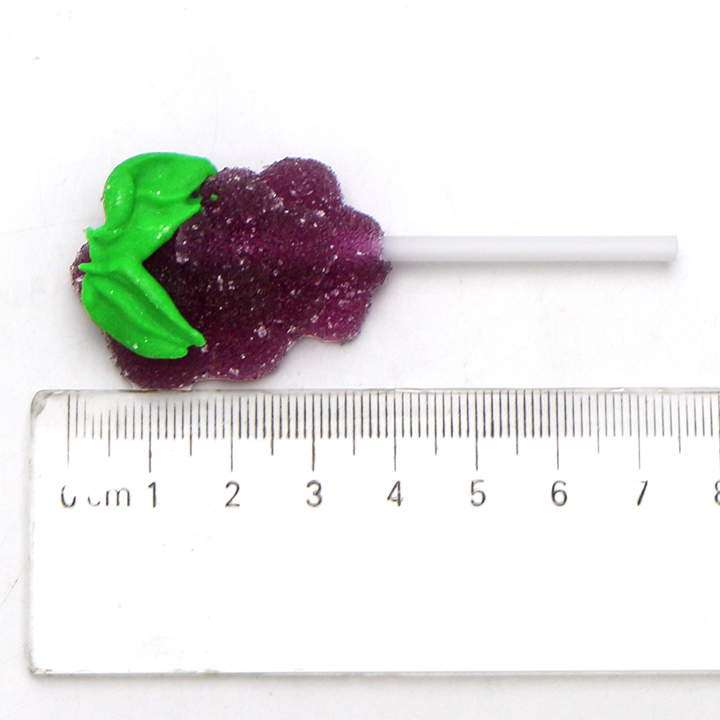 Pluffy whimsy handmade soft Jelly lollipop bear, rabbit, fruit shaped gummy lollipop candy CH-J698