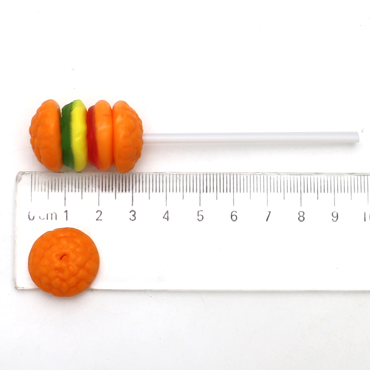 Mini hamburger sof candy Burger shaped Gummy Lollipop Candy CH-J704