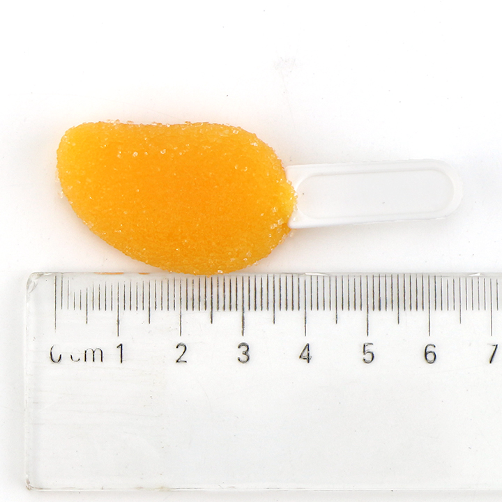 Fruit Mango Gummy 3D Mango shaped Soft Gummy Lollipop Candy CH-J706