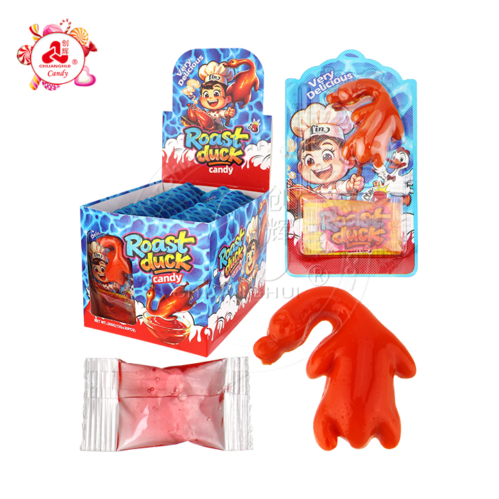 Beijing roast duck shaped gummy candy with jam CH-J718