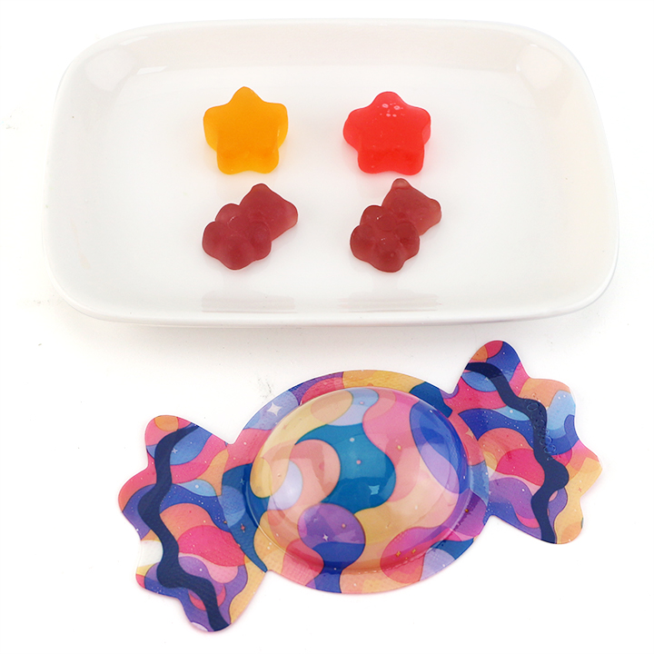 Mixed Candy shell packaging gummy Bear & Star shaped soft gummy candy CH-J720