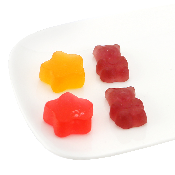 Mixed Candy shell packaging gummy Bear & Star shaped soft gummy candy CH-J720