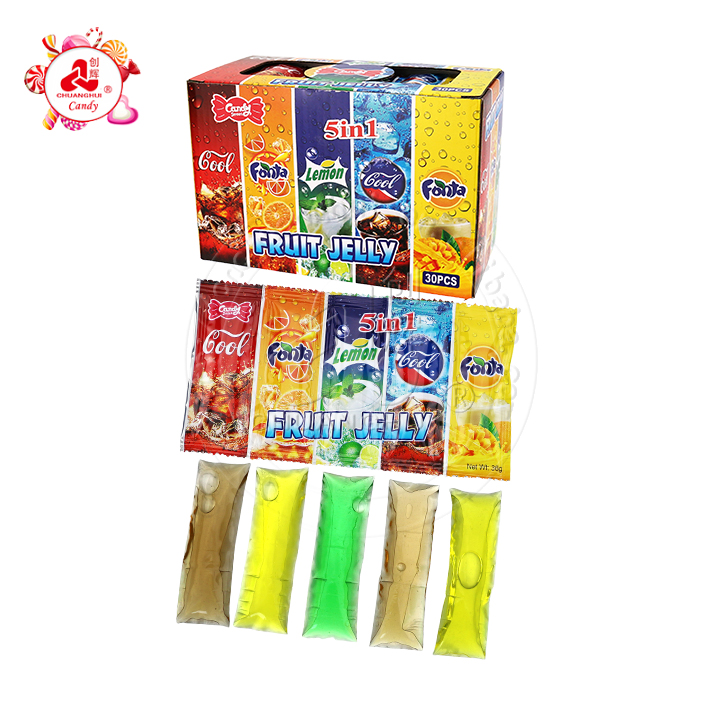 5 in 1 Bagged Jelly sticks Soda Drink and Fruit Flavor CH-K320