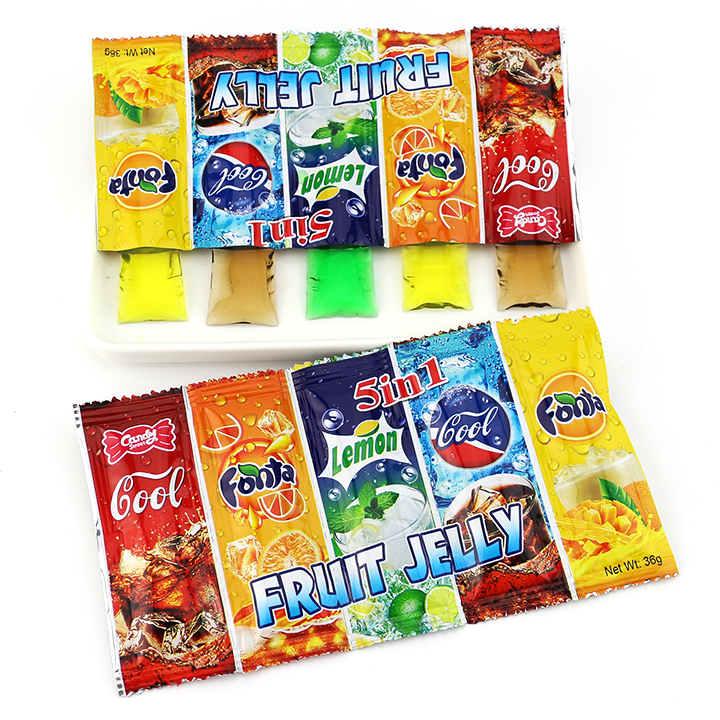 5 in 1 Bagged Jelly sticks Soda Drink and Fruit Flavor CH-K320