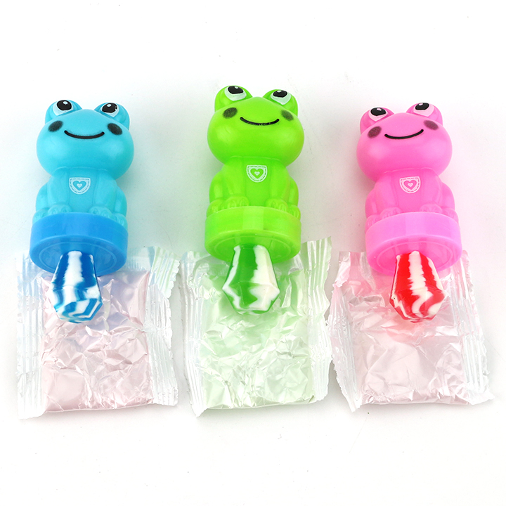 Cartoon Frog Candy Pop lollipop diamond lollipop with sour powder candy toy CH-N760