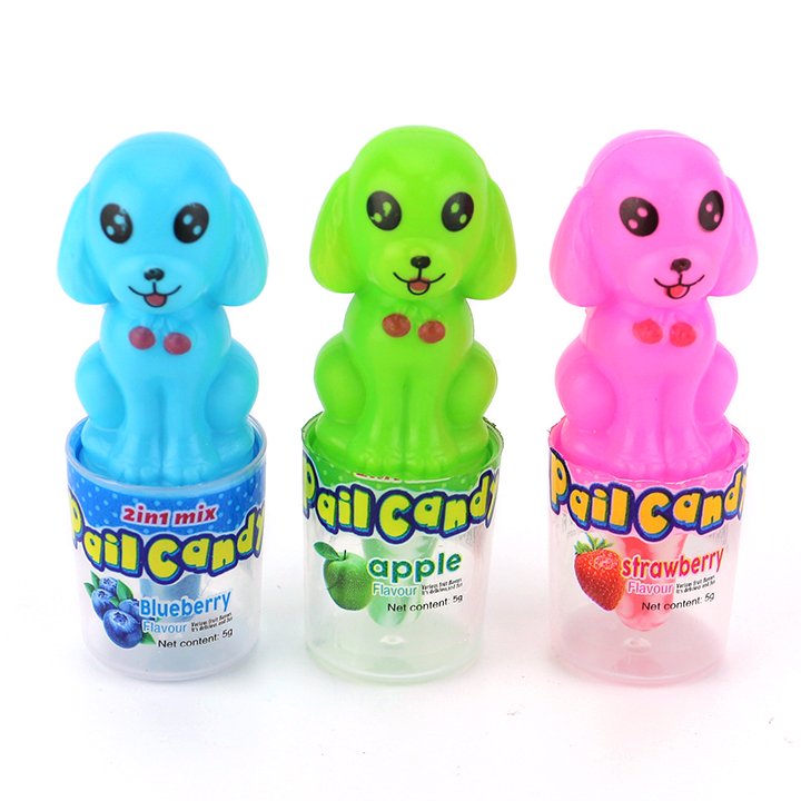 Cartoon Dog Candy Pop lollipop nipple shaped with sour powder candy toy CH-N761