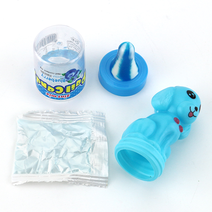 Cartoon Dog Candy Pop lollipop nipple shaped with sour powder candy toy CH-N761