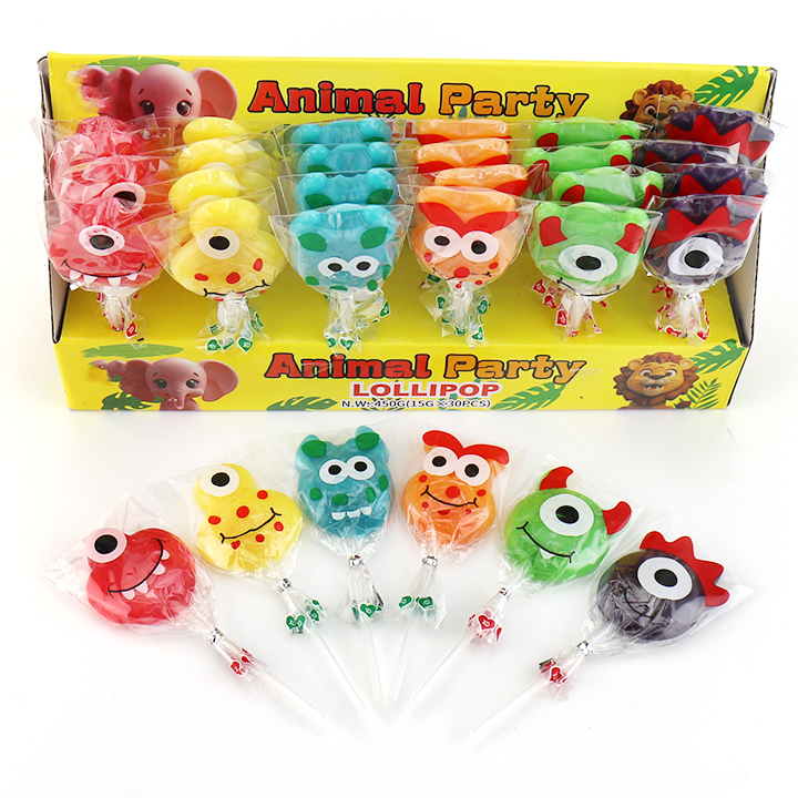 Halloween Cartoon Monster hard lollipop candy CH-BP149