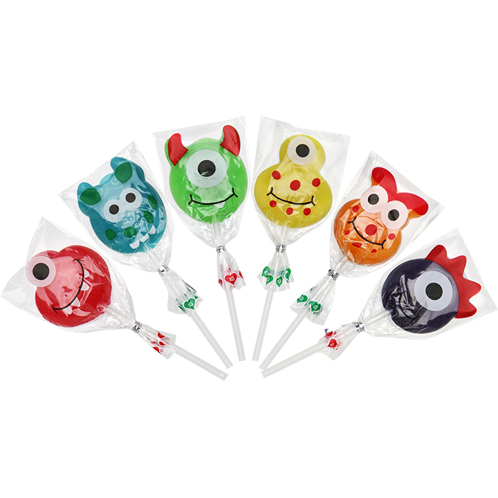 Halloween Cartoon Monster hard lollipop candy CH-BP149