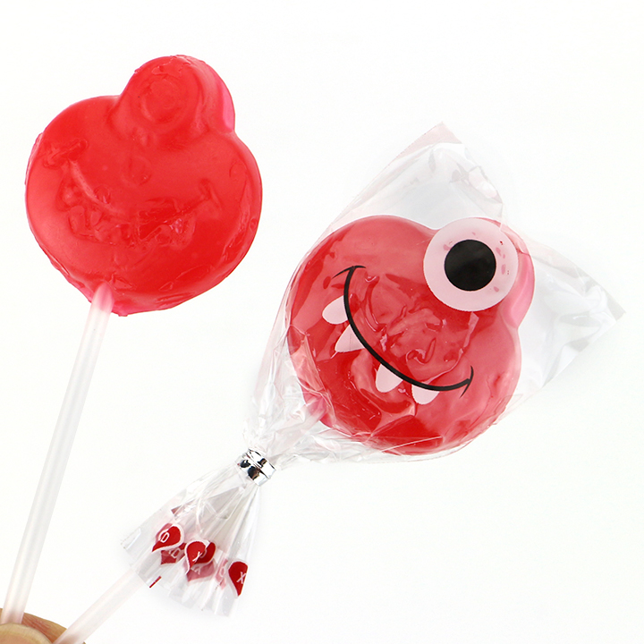 Halloween Cartoon Monster hard lollipop candy CH-BP149