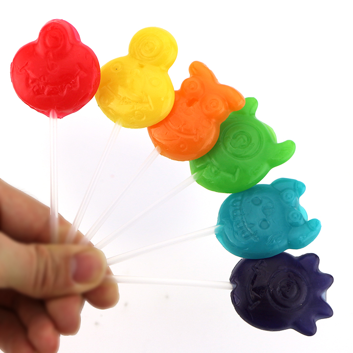 Halloween Cartoon Monster hard lollipop candy CH-BP149