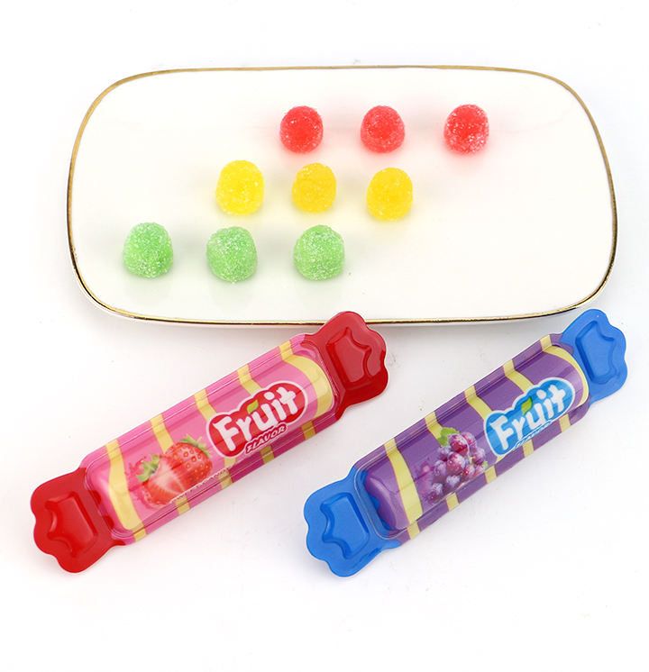 Sour candy Acid mixed with fruit flavored chewable QQ gummy candy CH-J708