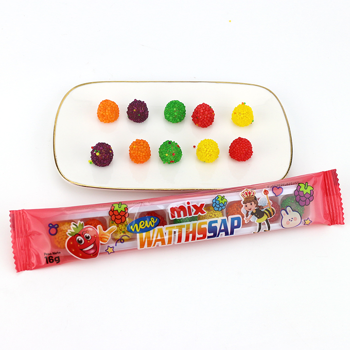 9-in-1 Waxberry Mixed fruit flavored Raspberry gummy soft candy CH-J709