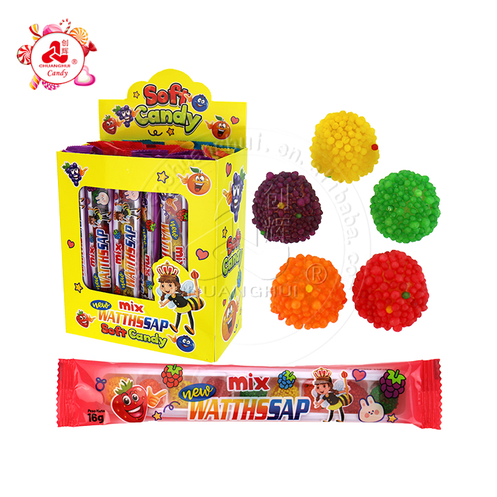 9-in-1 Waxberry Mixed fruit flavored Raspberry gummy soft candy CH-J709