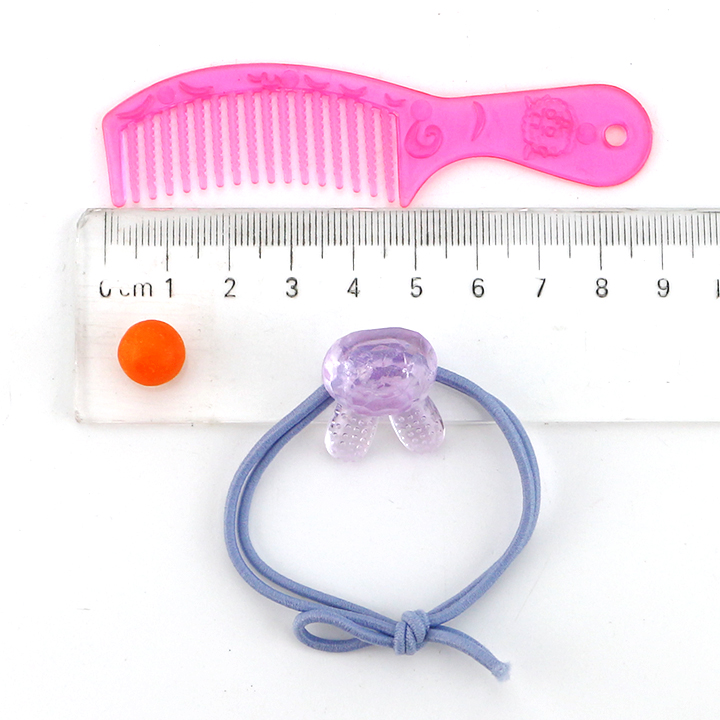 Little Girl hair accessories candy toy hair rope, comb toy with puffed candyCH-T1417