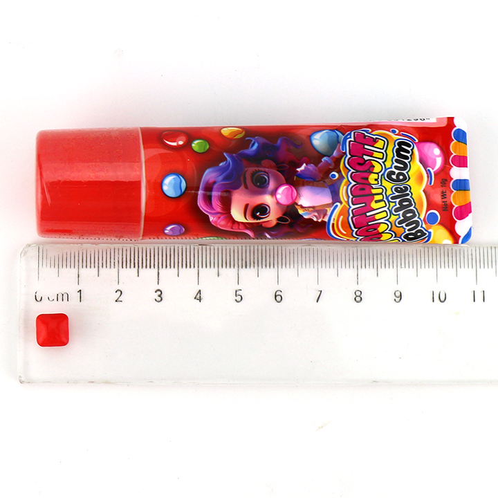 Colorful toothpaste tubes and colorful Mini square bubble gum CH-E351