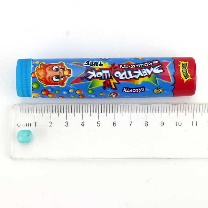 Colorful Super Sour Chewing Soft Gummy Candy in Small Tube CH-J726