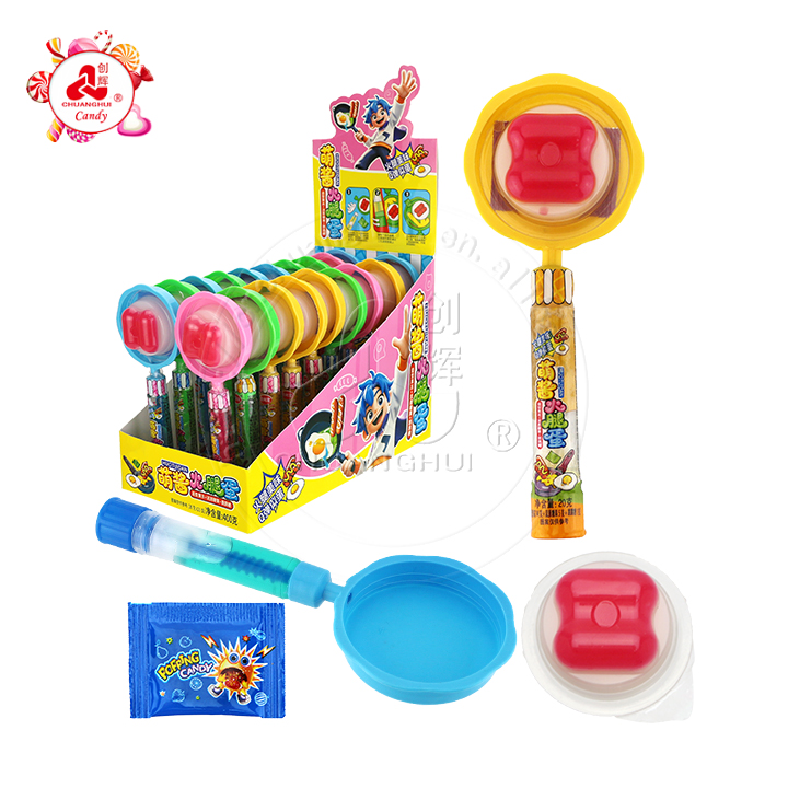 3 in 1 Fried Egg sausage jelly + jam candy + popping candy CH-K319