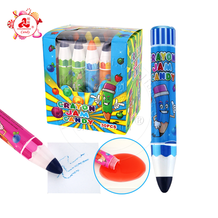 Cartoon Crayon toy tube and Fruit Jam Liquid Candy CH-N764