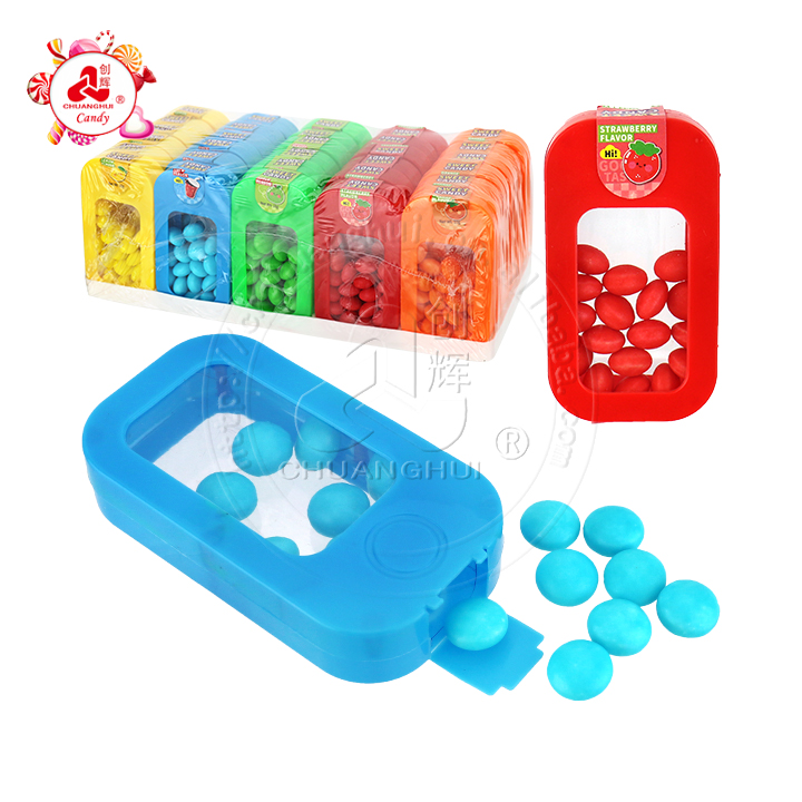 Colored Transparent phone box and mixed fruit pressed tablet candy CH-N767