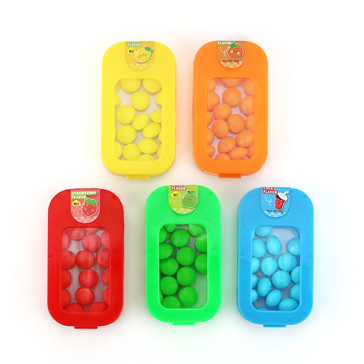 Colored Transparent phone box and mixed fruit pressed tablet candy CH-N767