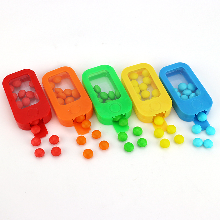 Colored Transparent phone box and mixed fruit pressed tablet candy CH-N767