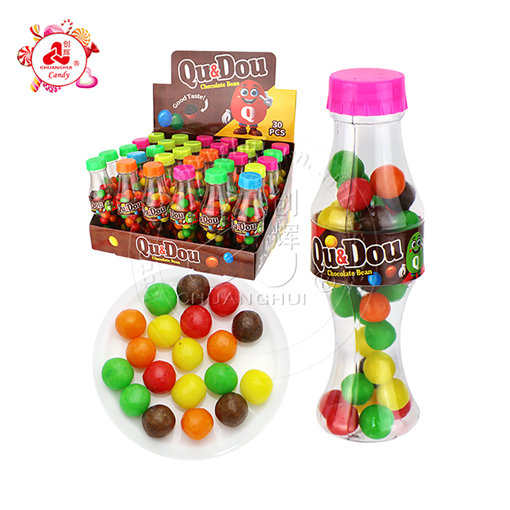 Mini Beverage bottles Qu & Dou puffed candy CH-N770