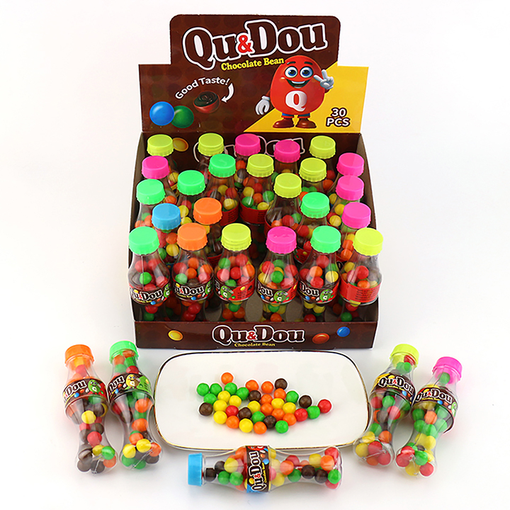 Mini Beverage bottles Qu & Dou puffed candy CH-N770