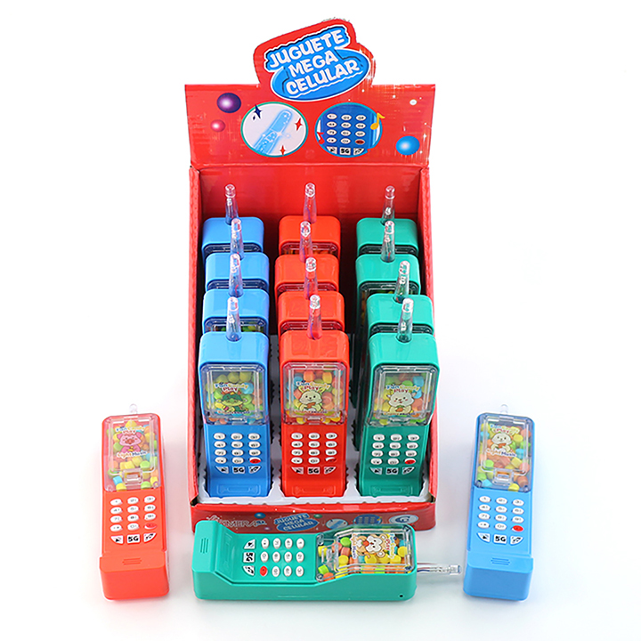 Music LED Lights Big Mobile Phone shaped Music Candy Toys for Kid CH-TB248