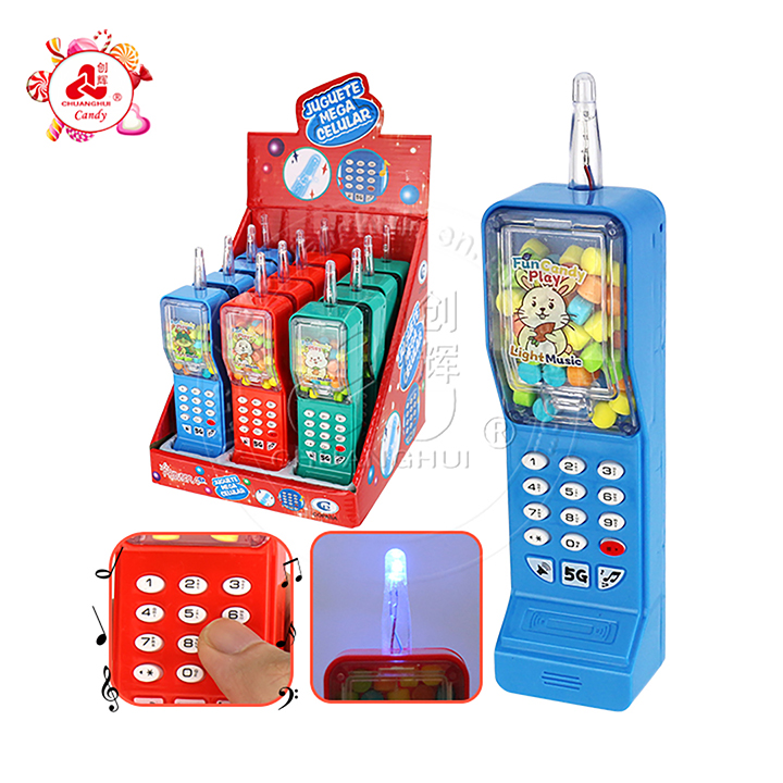 Music LED Lights Big Mobile Phone shaped Music Candy Toys for Kid CH-TB248
