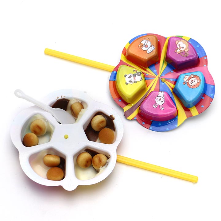 Rotating Fan Choco Cookies Windmill Shaped Chocolate with Biscuit Balls CH-BC167