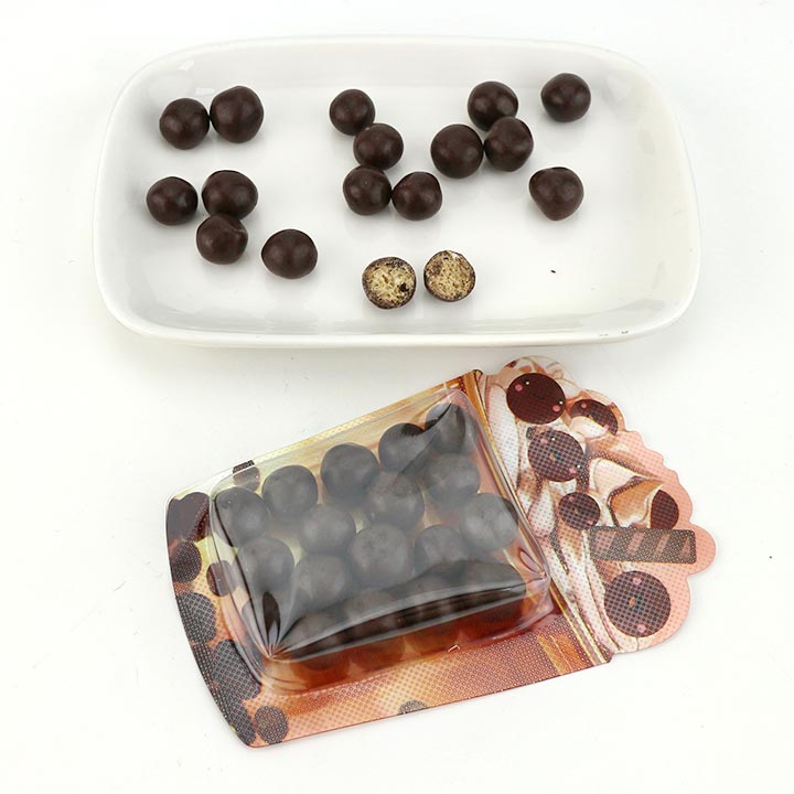 Milk tea cup shaped Chocolates Coated Snacks Cocoball Chocolate Bean Candy CH-BC168