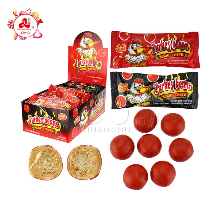Crispy Chili Turkey Bean Instant Spicy Flavor Rice Puffed Bean Candy CH-D150