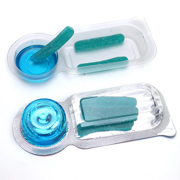 Gummy Dip and Stix Sauce Candy French Fries Shaped Chewy Gummy Candy with Sour Gel Jam CH-J730